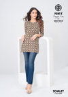 Scarlet Vol 8 By Deeptex Fancy Poplin Cotton Short Kurti Bulk Orders In India
